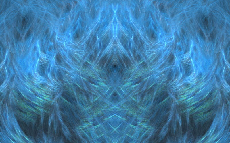 Blue fractal abstract pattern