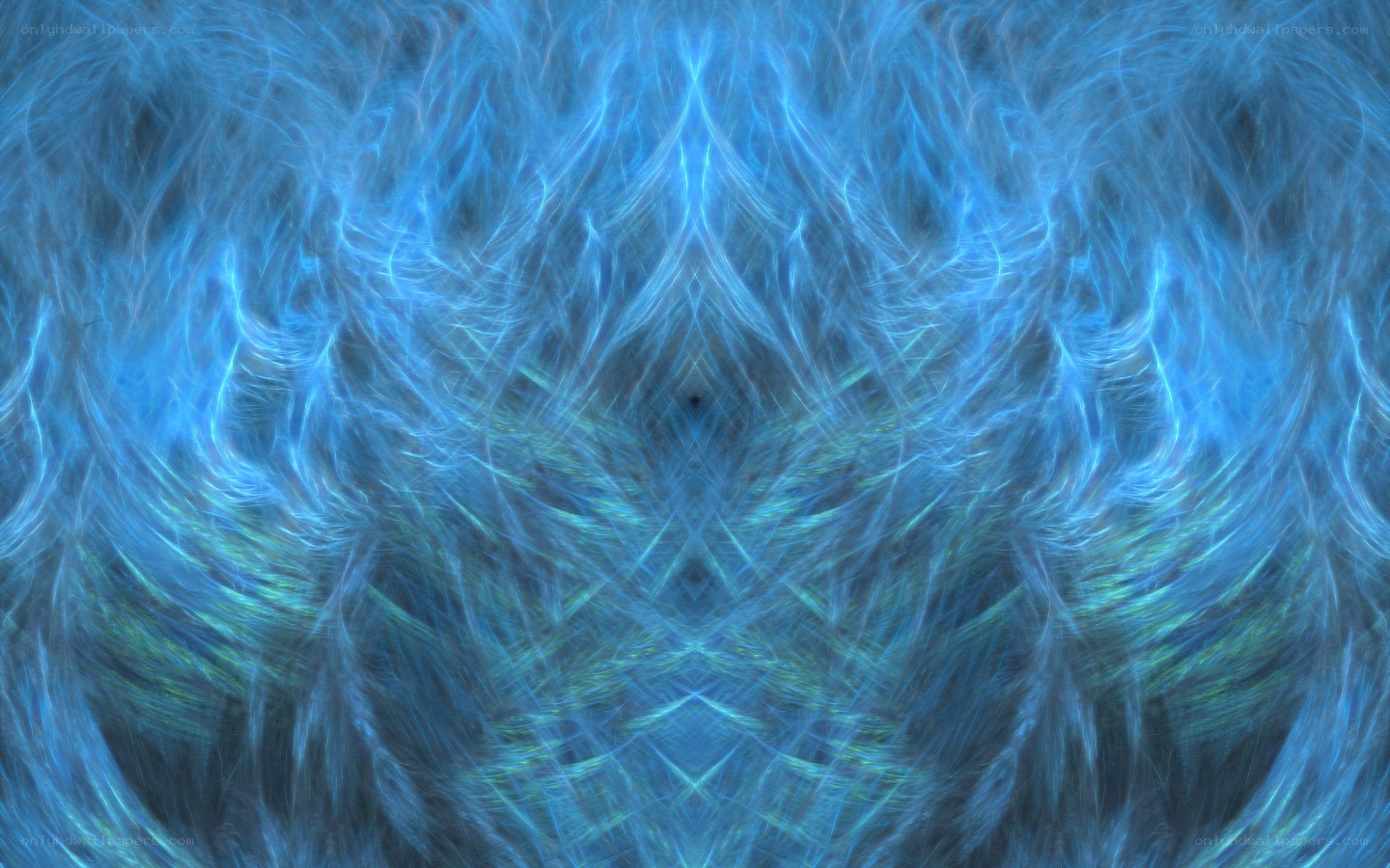 Blue fractal abstract pattern