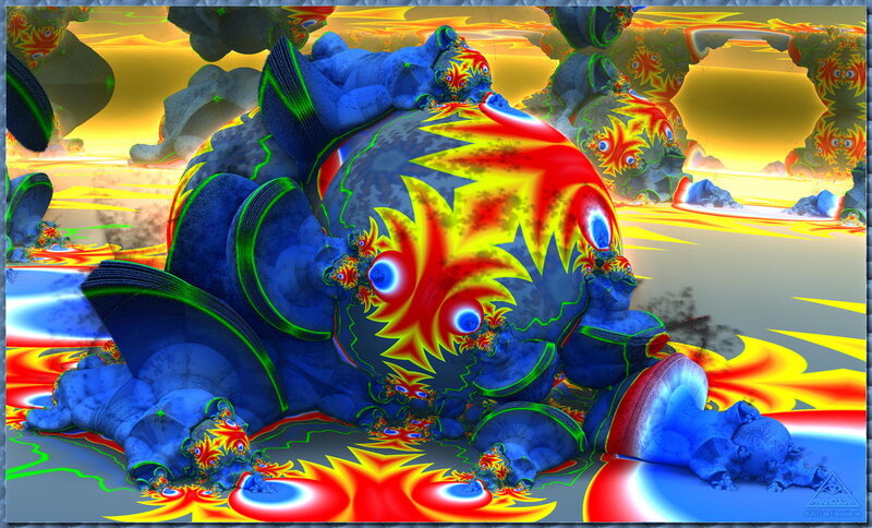 Blue Fractal Creature