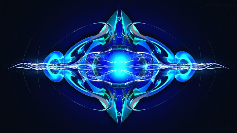 Blue Fractal Design