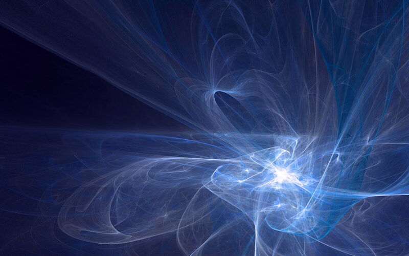 Blue fractal energy burst