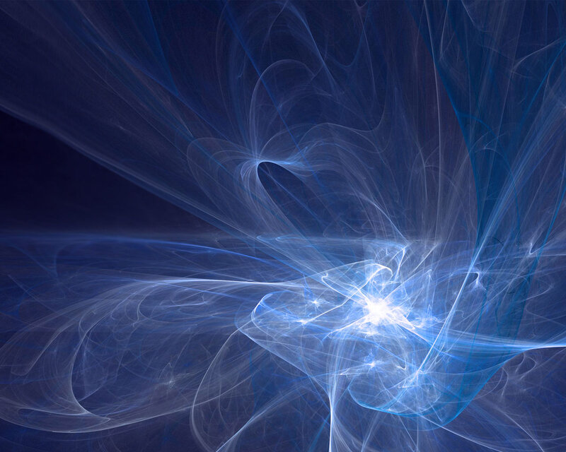 Blue fractal energy burst