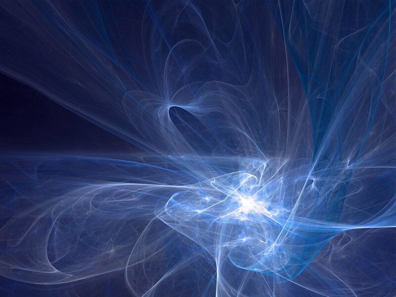 blue fractal energy burst