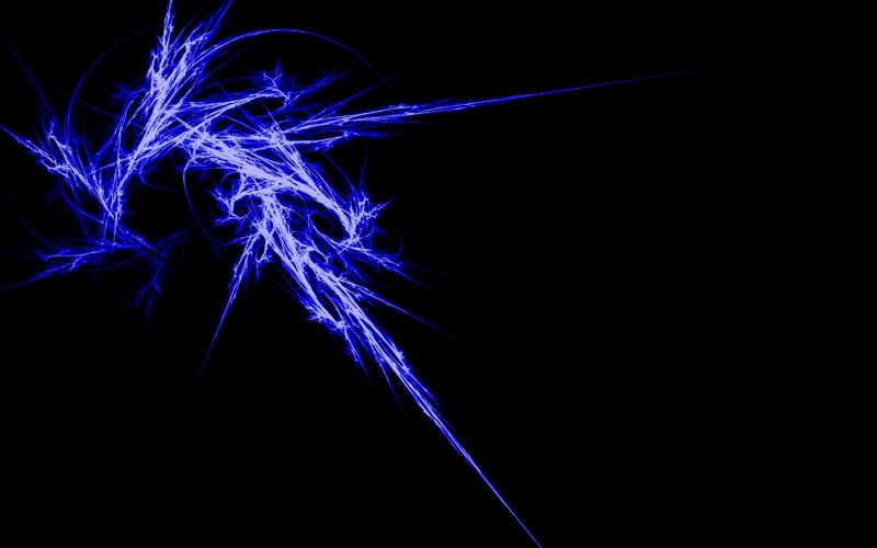 blue fractal energy burst
