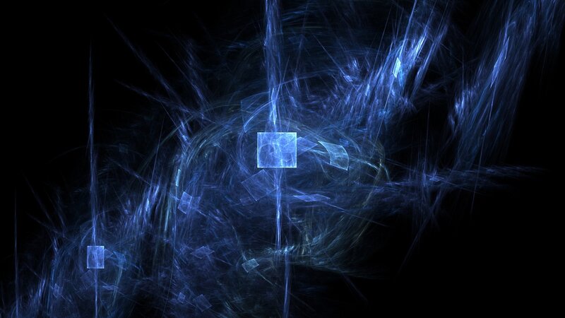blue fractal energy burst