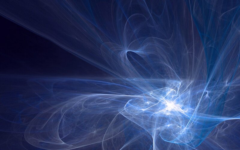 blue fractal energy burst
