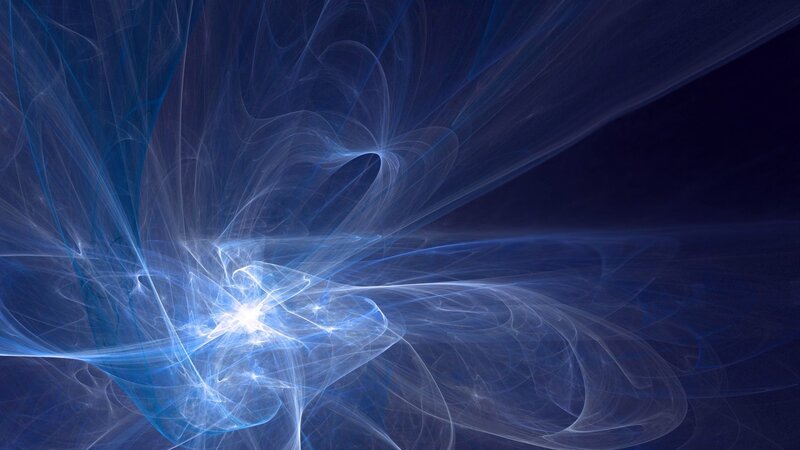blue fractal energy burst