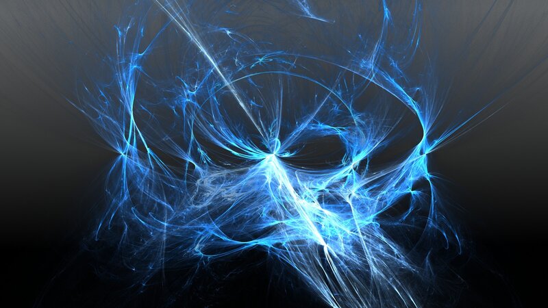blue fractal energy burst