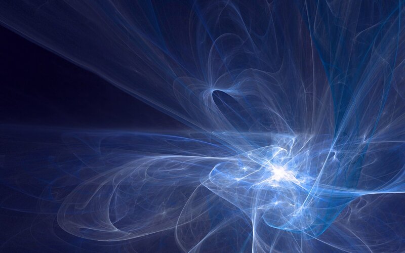 blue fractal energy burst