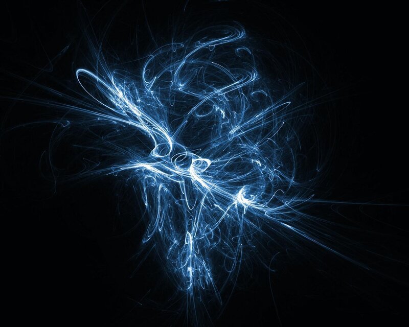 blue fractal energy burst