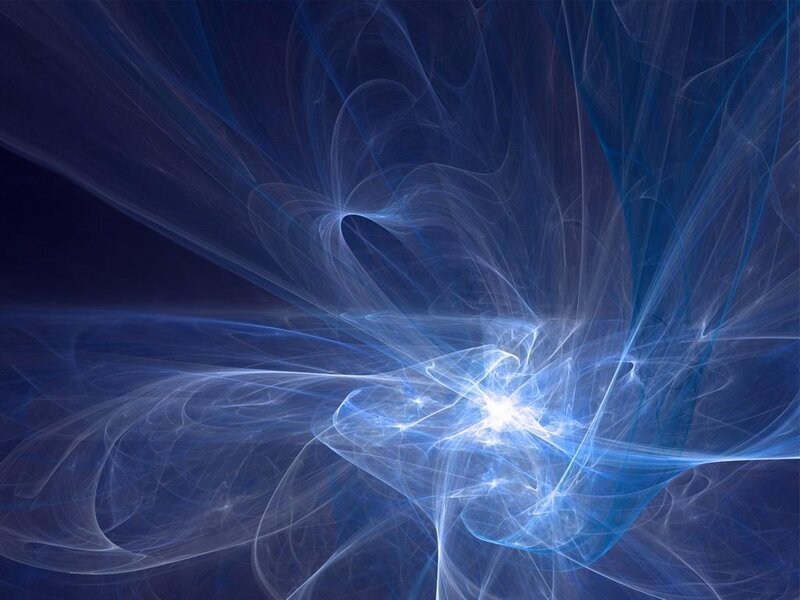 blue fractal energy burst