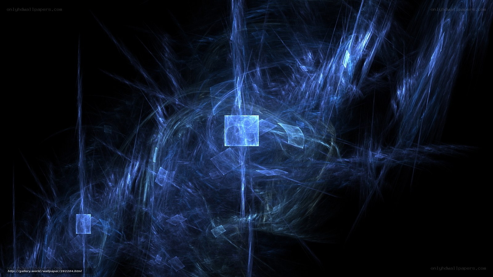 Blue fractal energy burst