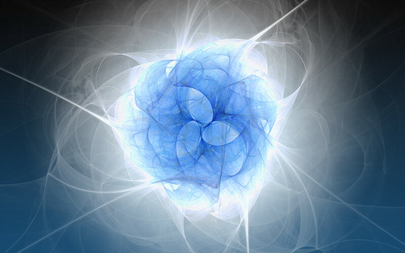 Blue fractal energy burst
