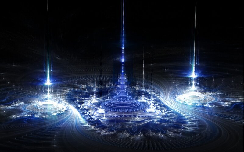 blue fractal energy structures