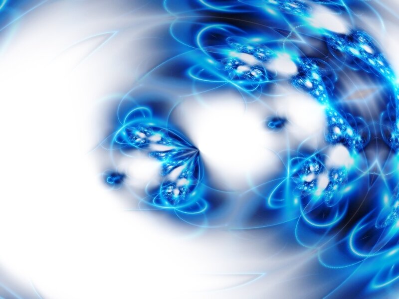 blue fractal energy swirl