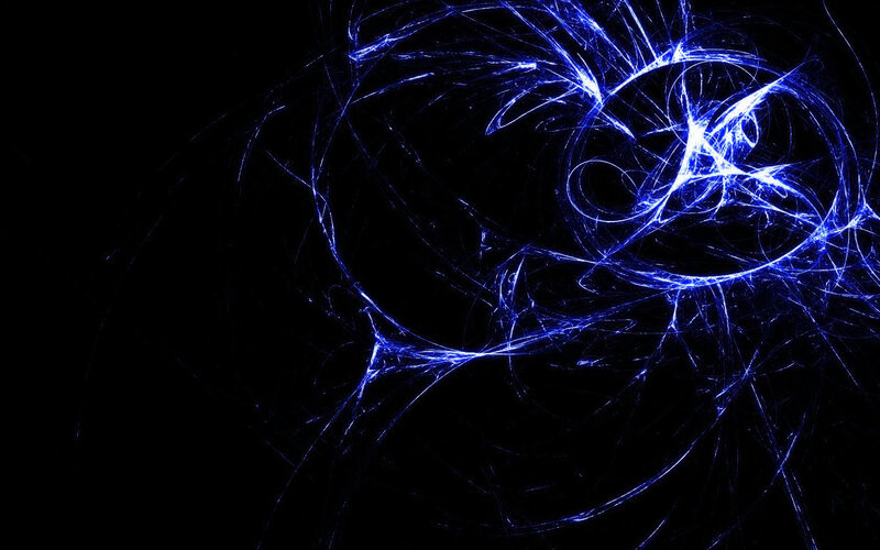 blue fractal energy swirl