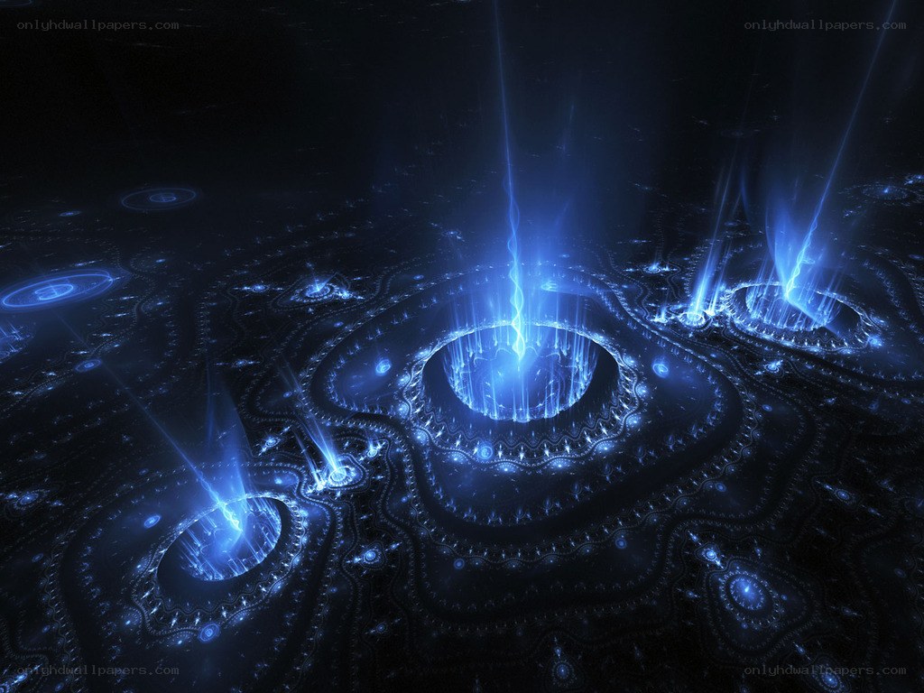 blue fractal energy vortex