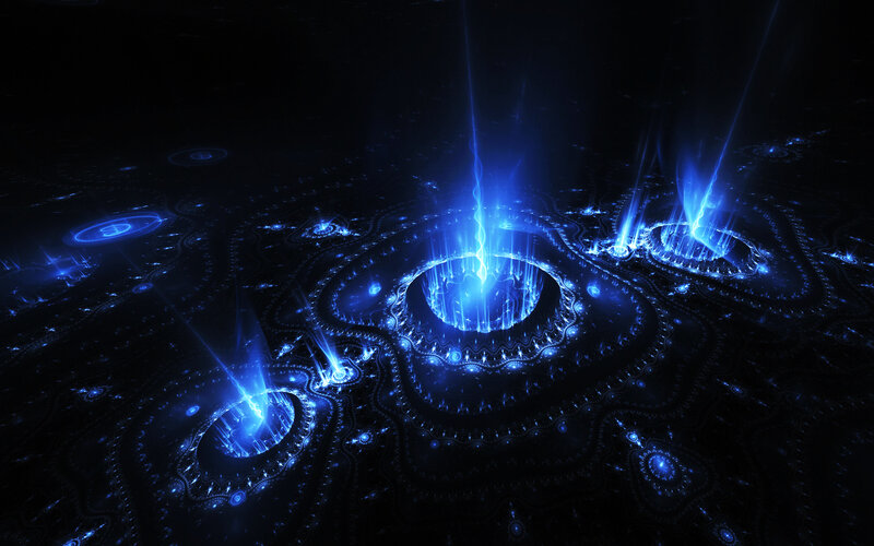 blue fractal energy vortex