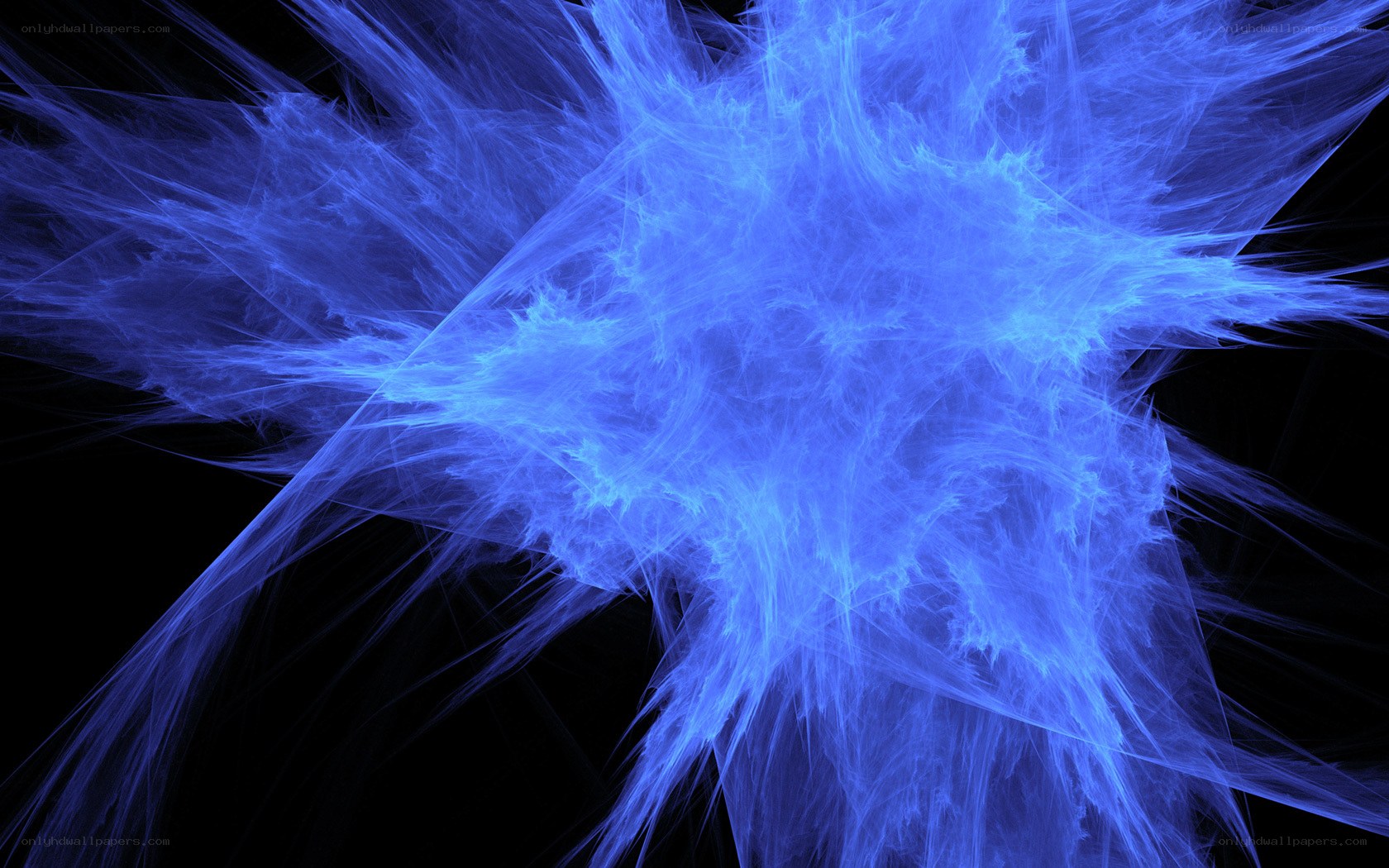 blue fractal explosion