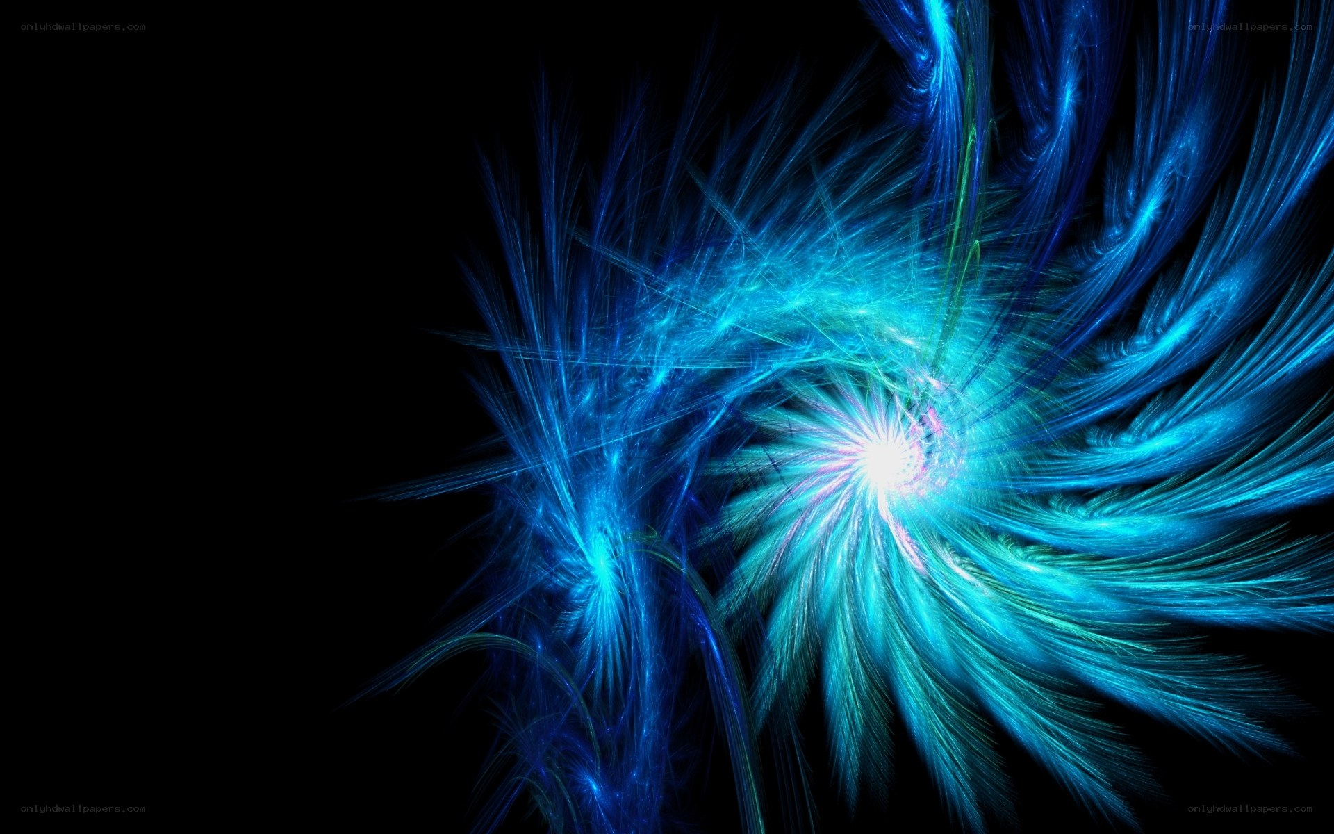 blue fractal explosion