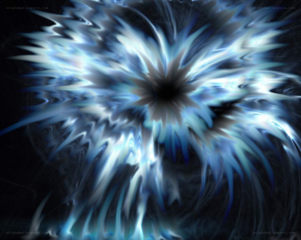 blue fractal explosion