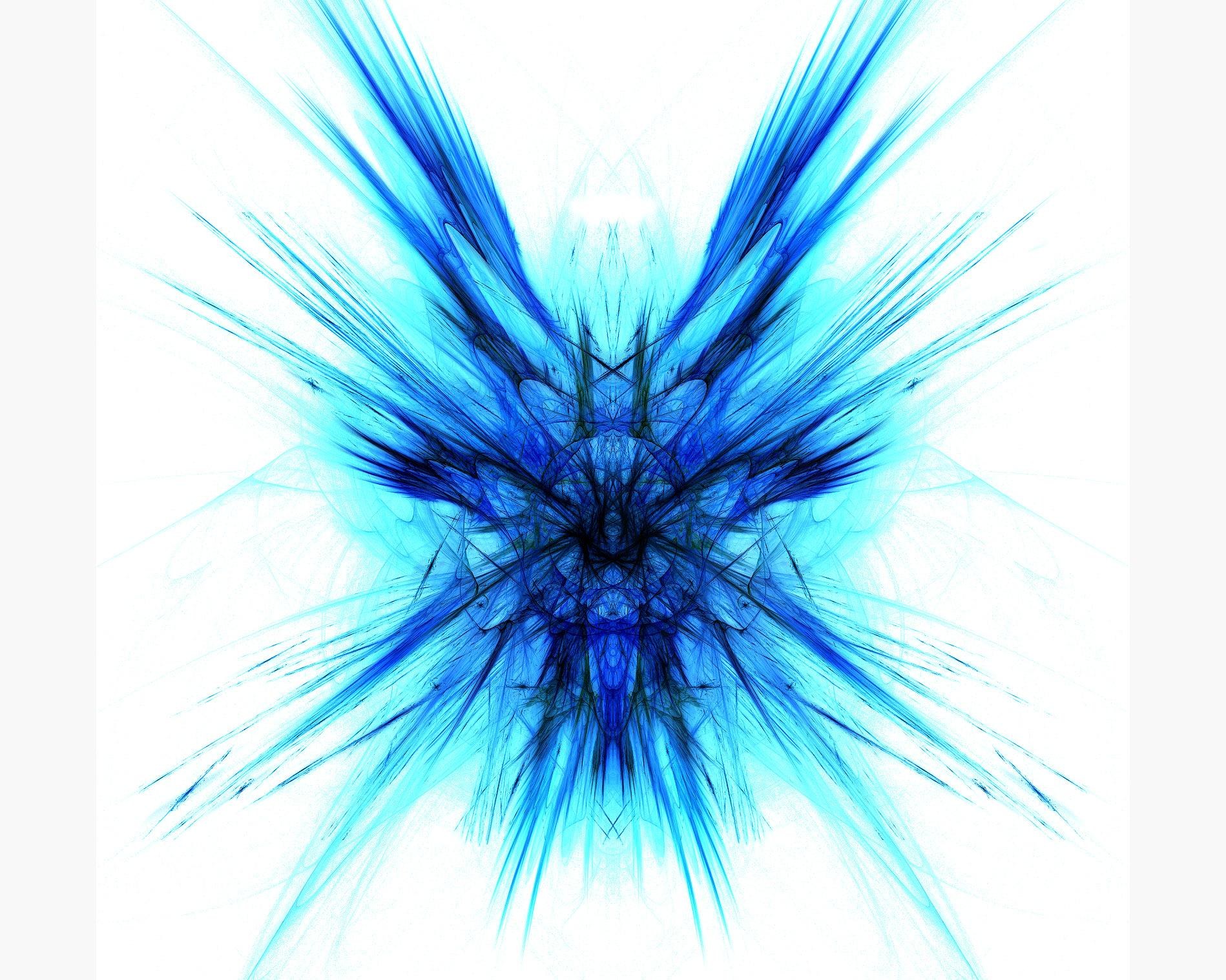 blue fractal explosion