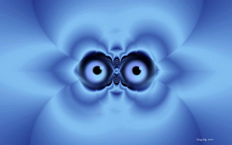 blue fractal eyes
