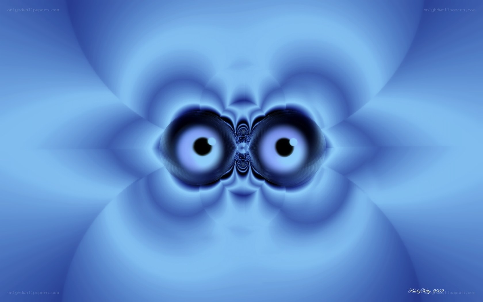 blue fractal eyes