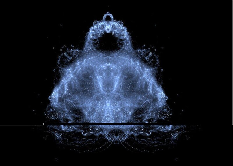 Blue Fractal Figure