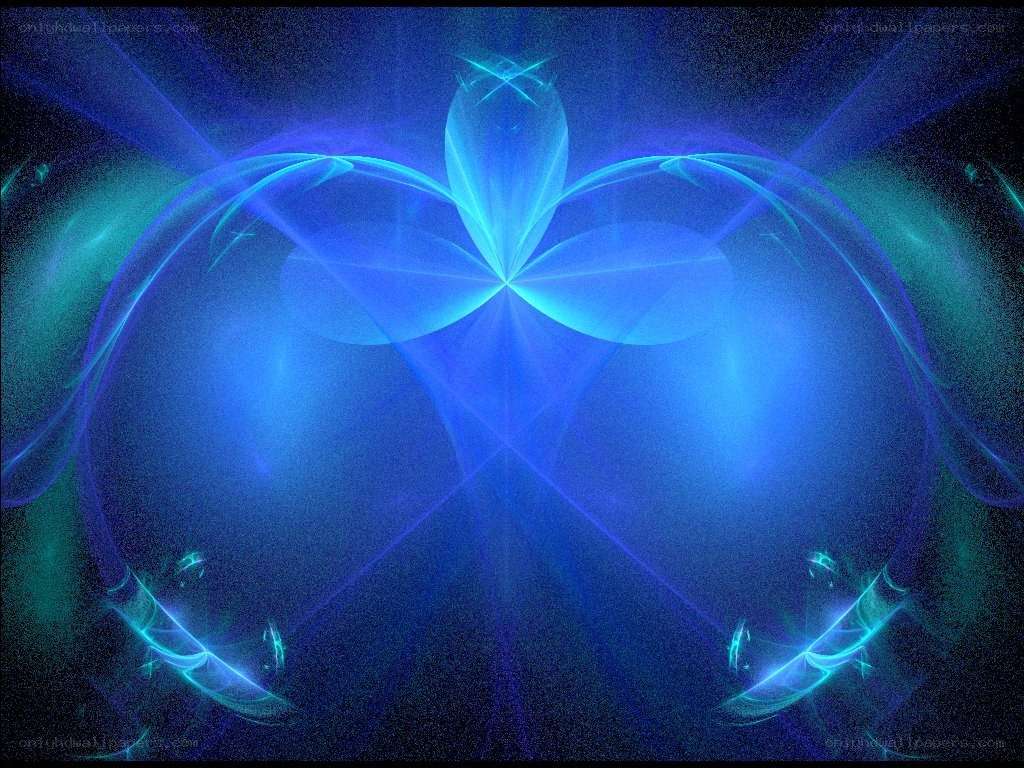 Blue fractal light design