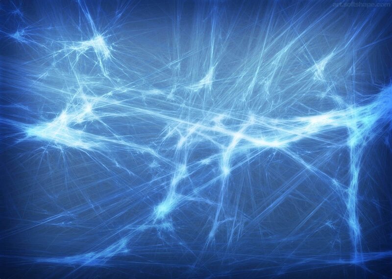 blue fractal light network