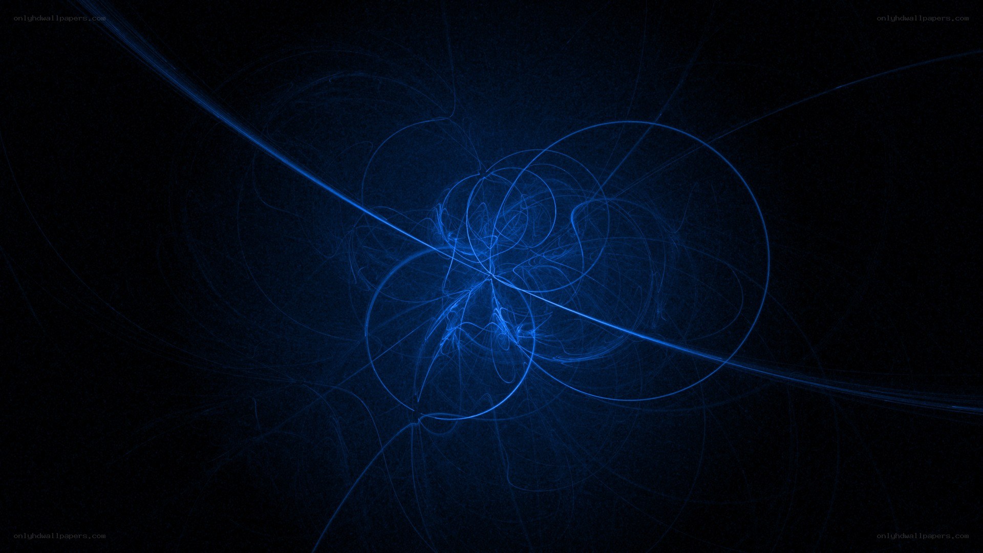 blue fractal light patterns
