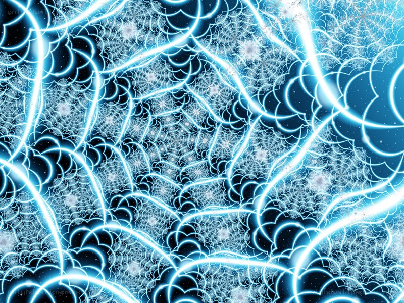 blue fractal lightning pattern