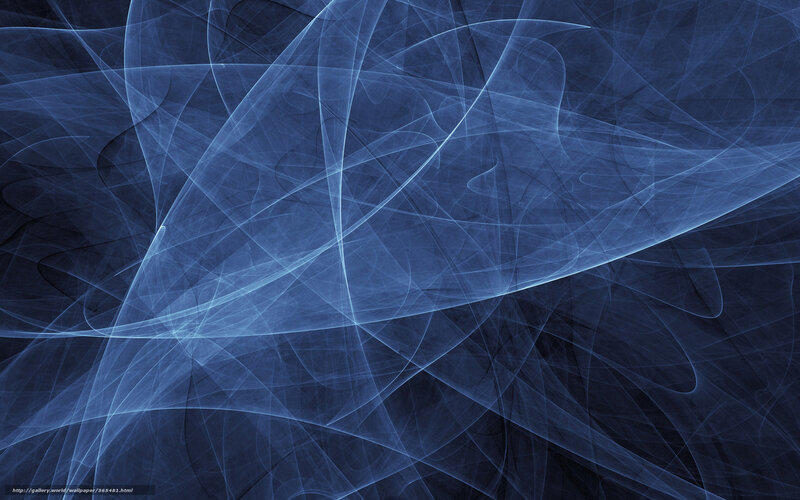 Blue Fractal Lines — Calm
