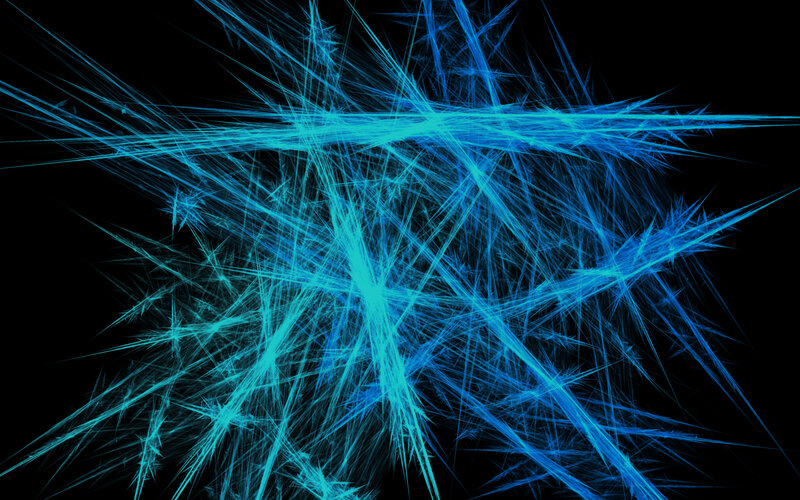 Blue Fractal Lines — Dynamic