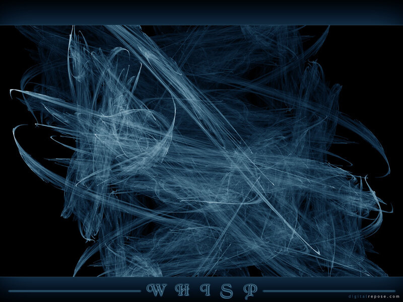 Blue Fractal Lines — Ethereal