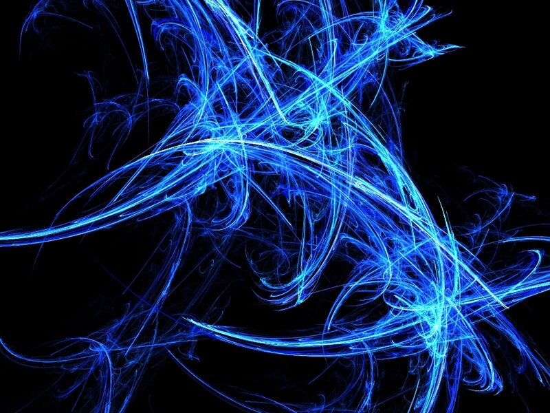 Blue Fractal Lines