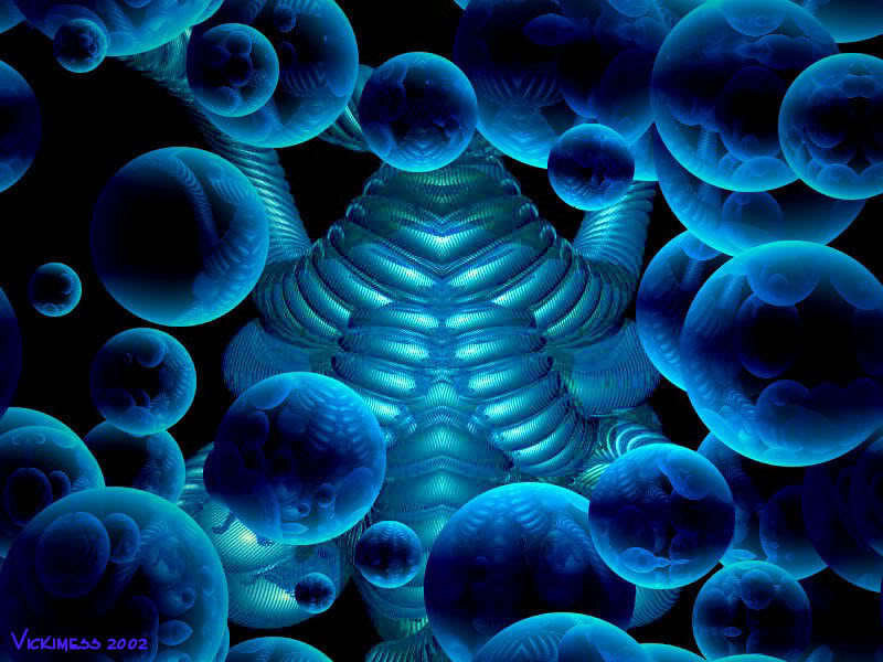 Blue Fractal Organism