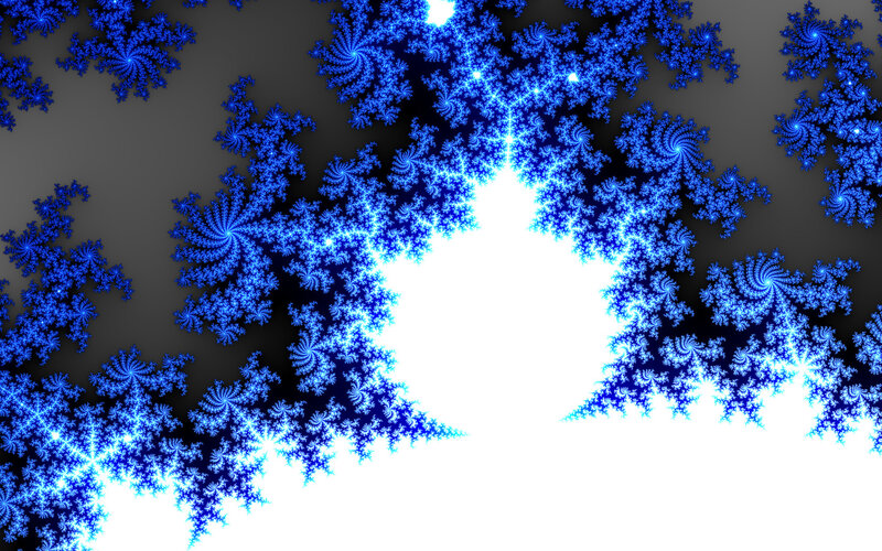 blue fractal pattern