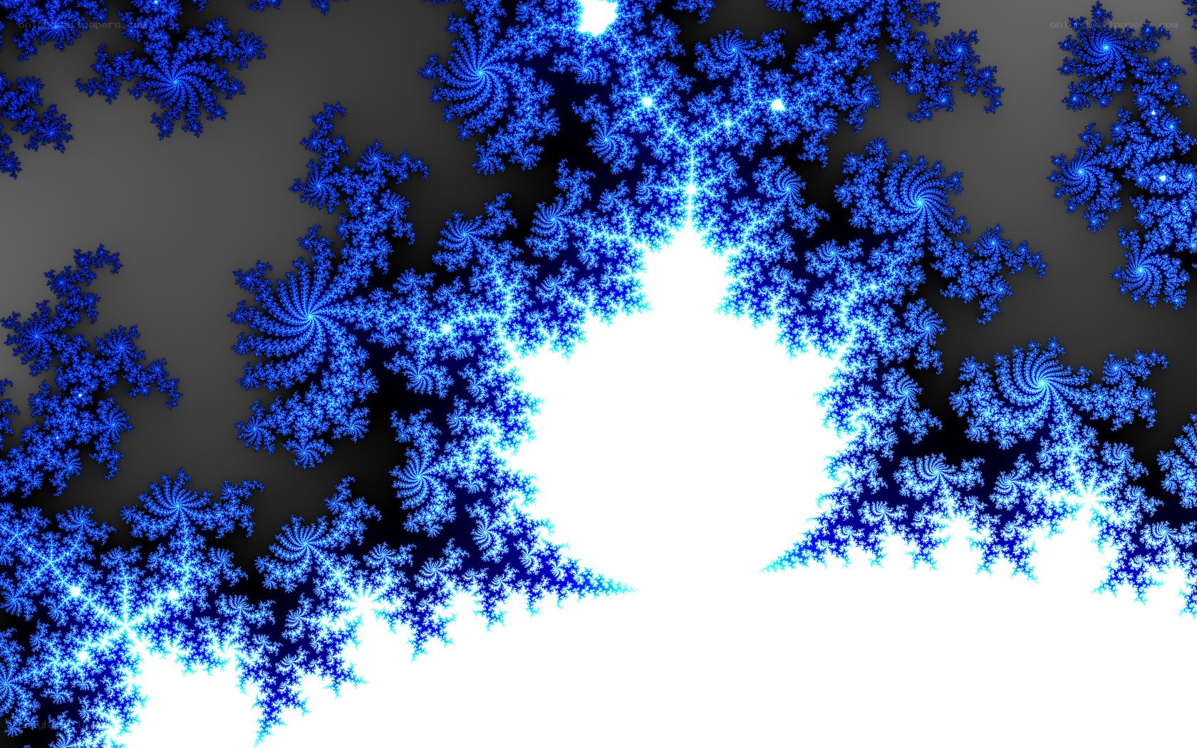 blue fractal pattern