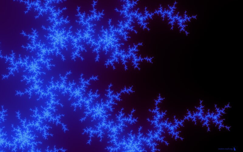 blue fractal pattern
