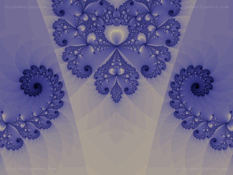 blue fractal pattern