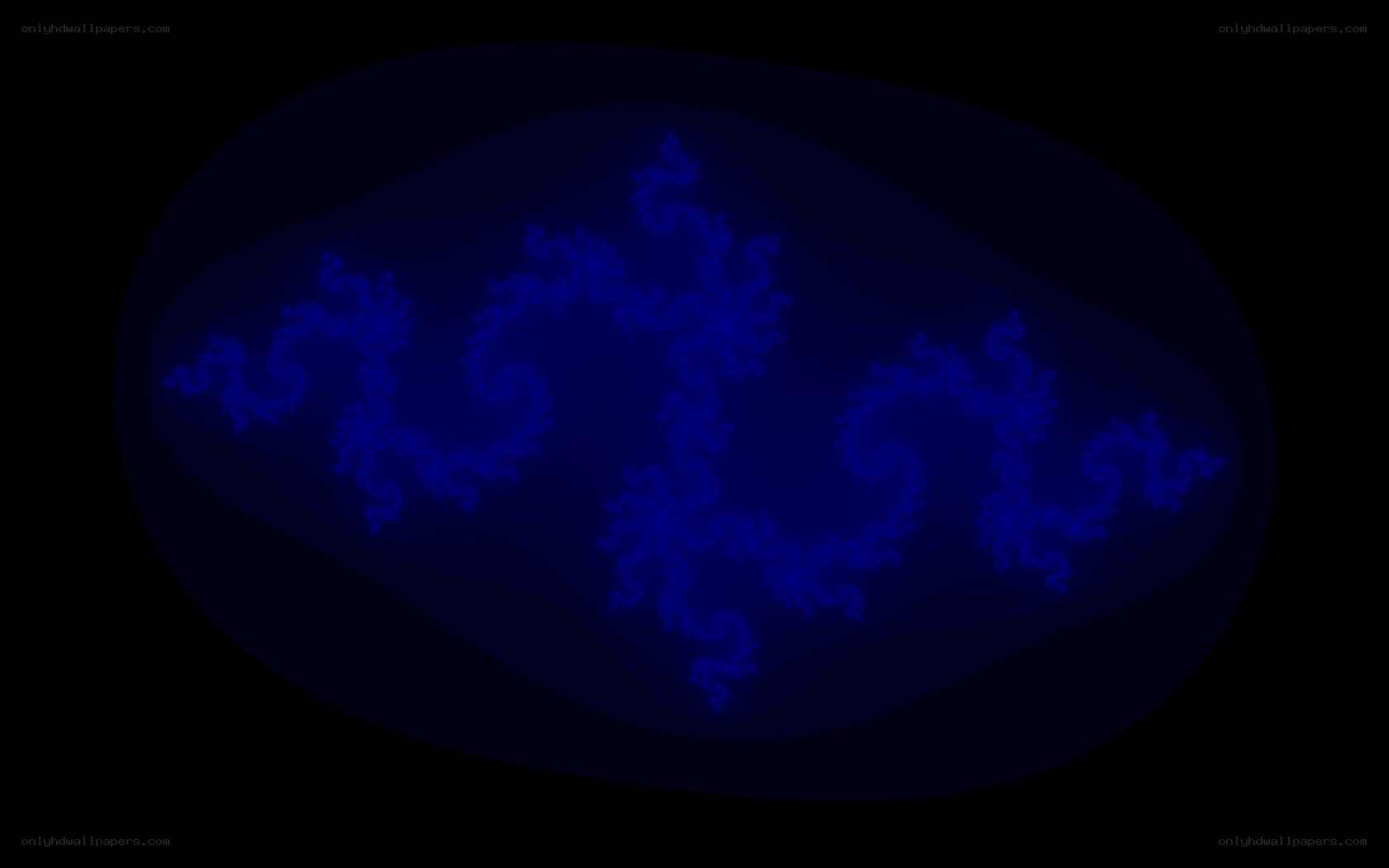 blue fractal pattern