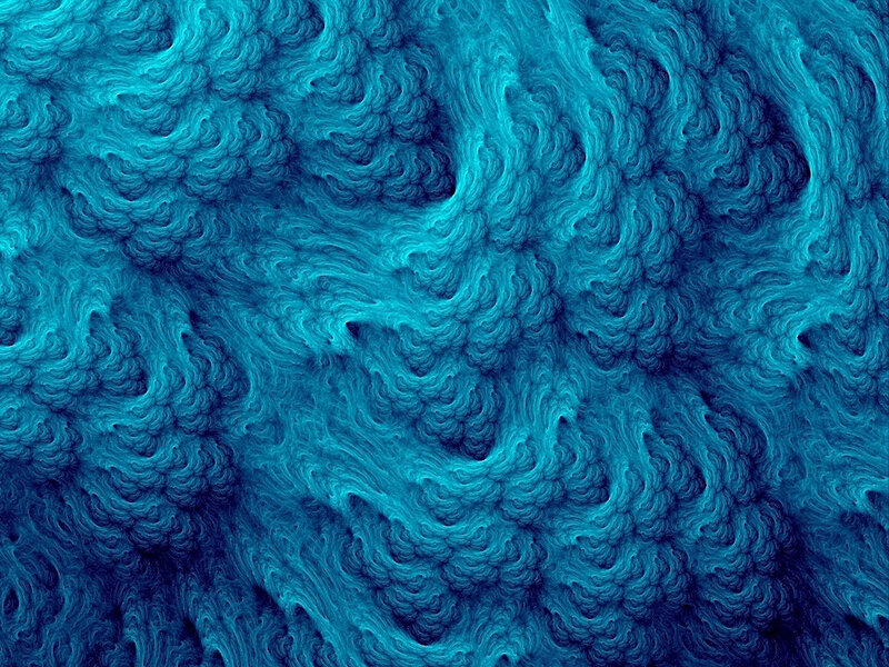 blue fractal pattern