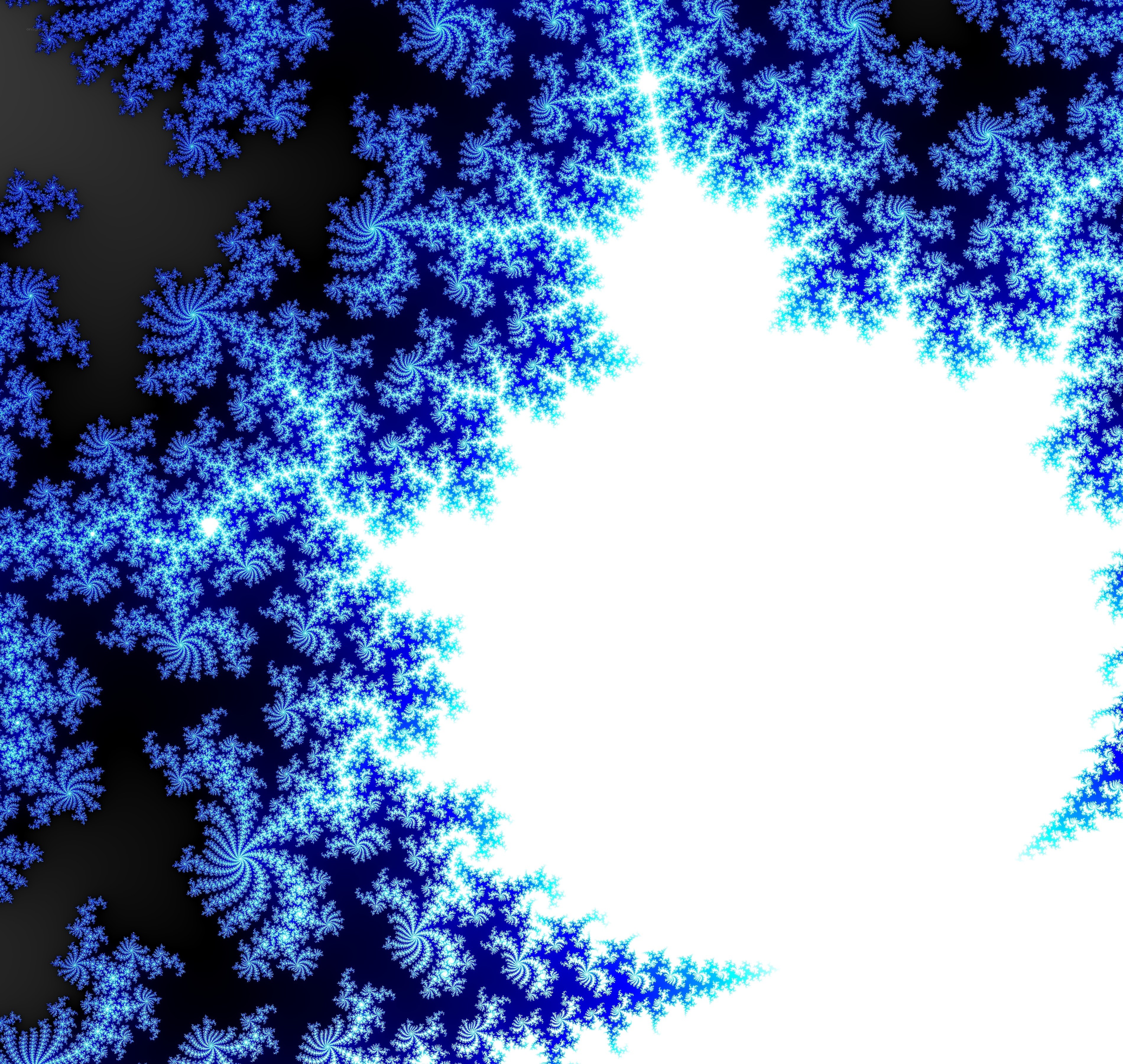 blue fractal pattern