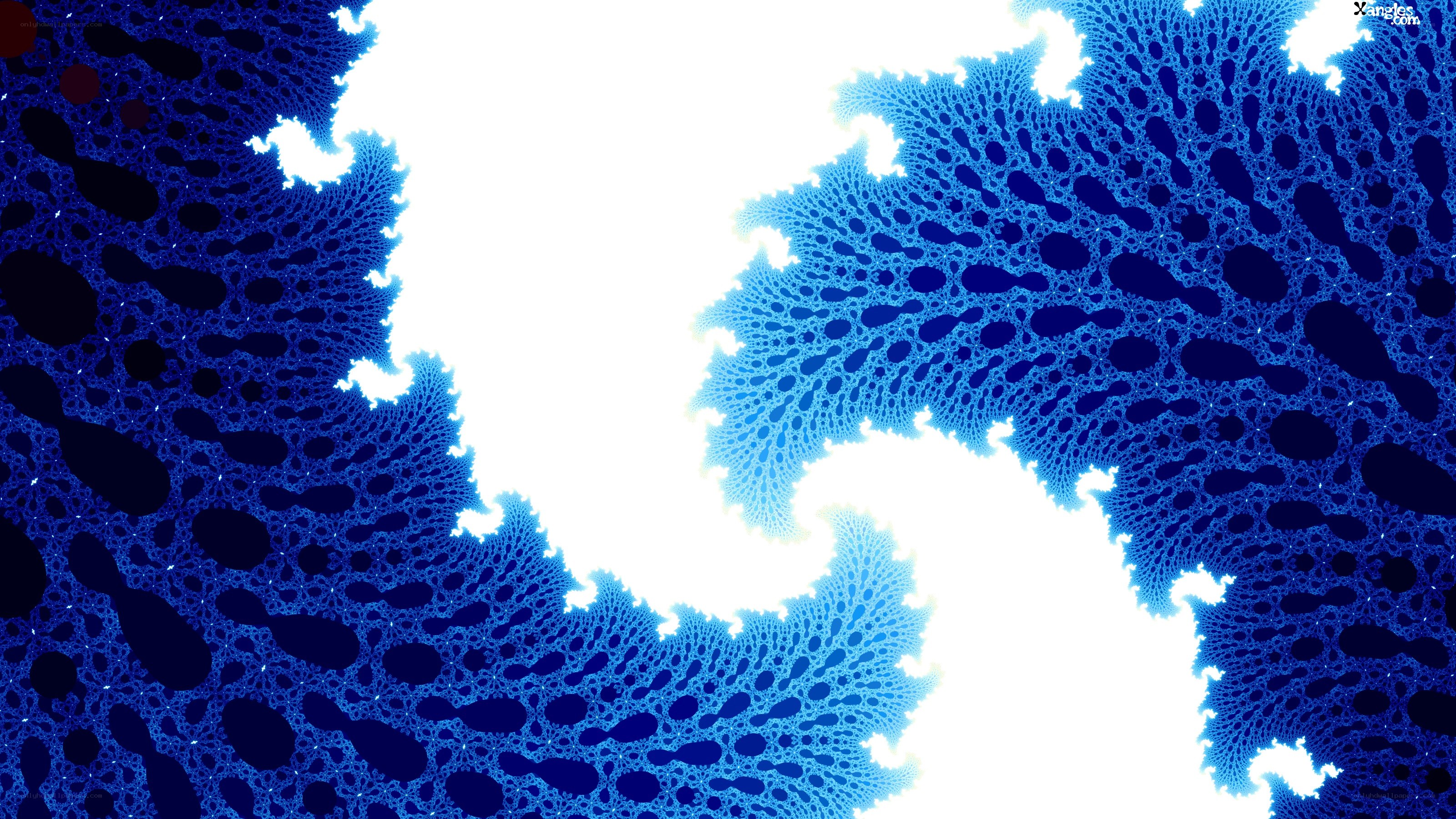 blue fractal pattern