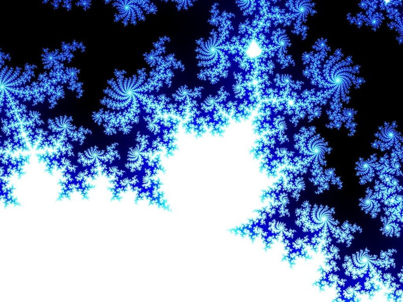 Blue Fractal Pattern — Abstract, Digital Art