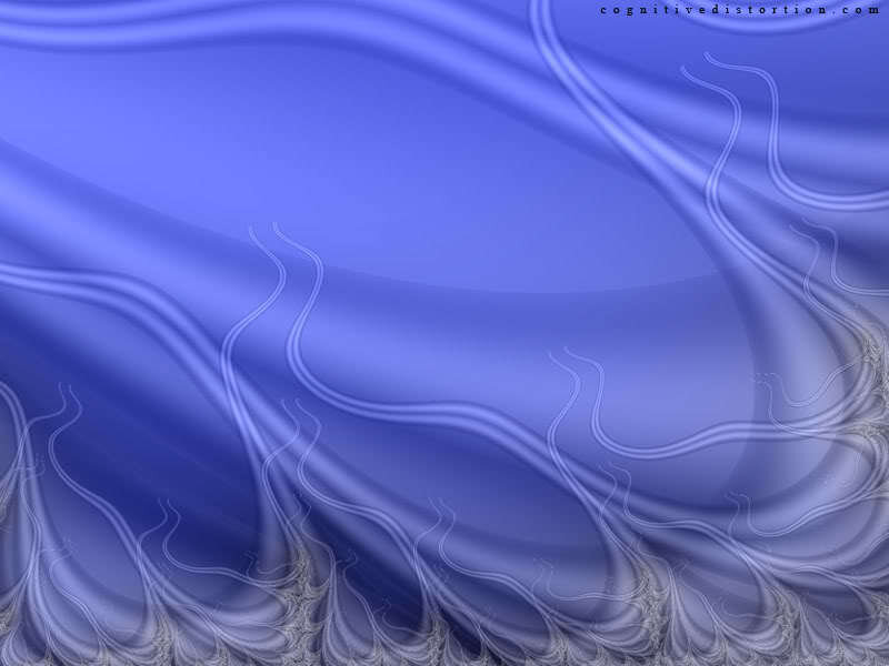 Blue Fractal Pattern — Calm, Digital Art