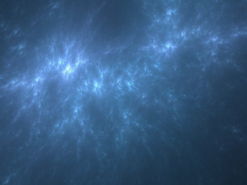 Blue Fractal Pattern — Digital Art