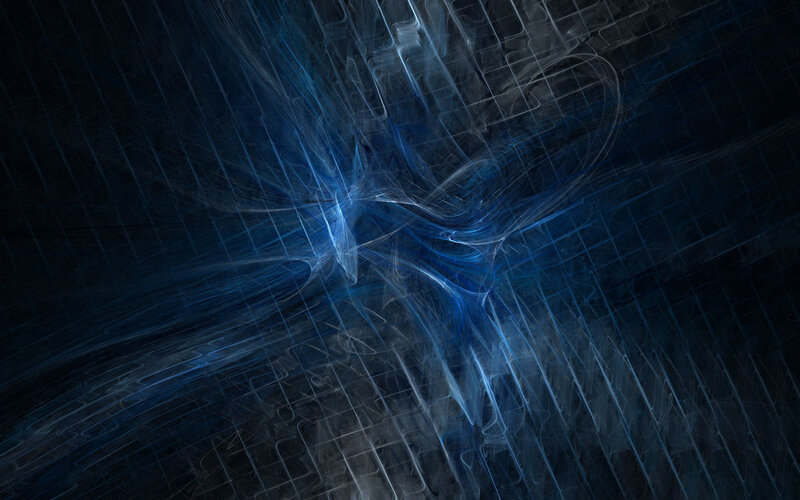 Blue Fractal Pattern — Dynamic, Abstract